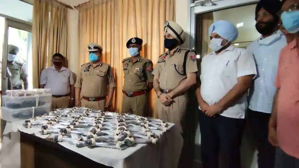 Major terror plan foiled, Punjab police seize huge cache of foreign-made weapons